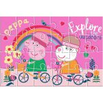 Двустранен пъзел за оцветяване, 24 части,Peppa Pig - Image 2