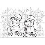 Двустранен пъзел за оцветяване, 24 части,Peppa Pig - Image 3