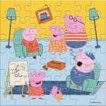 Двустранен пъзел за оцветяване, 42 части,42х42cm, Peppa Pig - Image 2