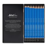 Кoмплект моливи Staedtler Mars Lumograph, 12бр soft - Image 2