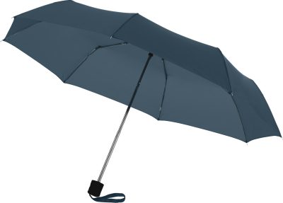 Чадър 21.5", сгъваем, синьосив