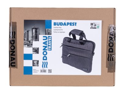 Чанта за лаптоп 14" Donau Travel Budapest, сива - Image 6