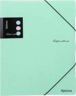 Папка с ластик Optima, А4, пастелни цветове, асорти - Image 3