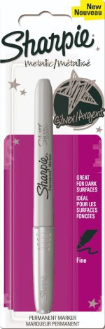 Перманентен маркер Sharpie Metallic, блистер, сребрист - Image 2