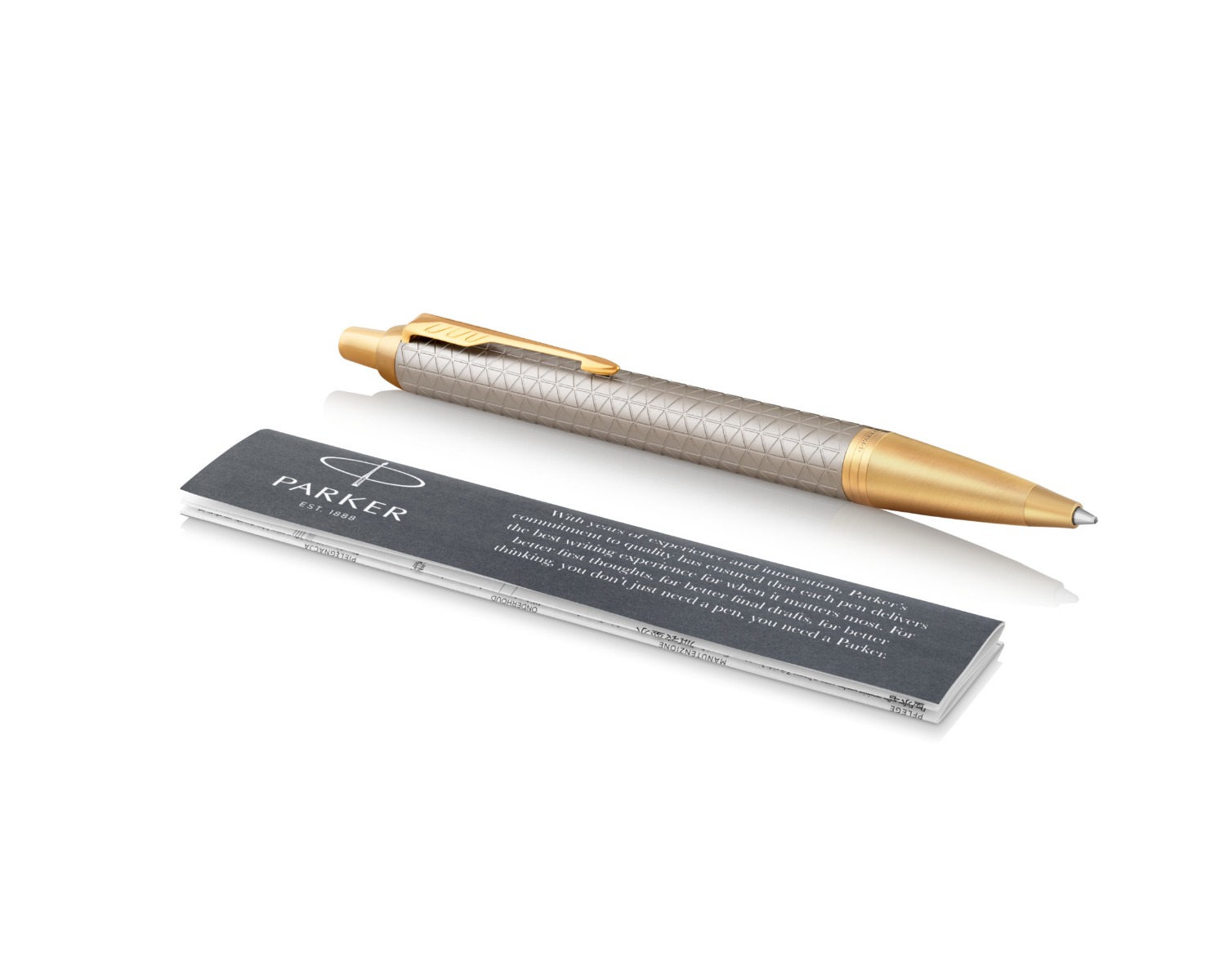 Химикалка Parker Royal IM Prem Warm Silver GT, с кутия - Image 2