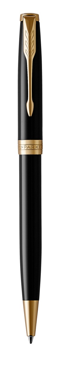 1950784_snnt_imgps_20 Химикалка Parker Royal Sonnet Lacquer, черна GT, без кутия - Image 1