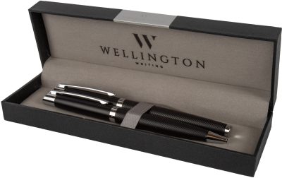 Комплект Wellington Liberty, химикалка и ролер, ЧЕРЕН - Image 3