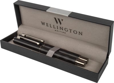 Комплект Wellington Infinity, ролер и писалка, черен - Image 2