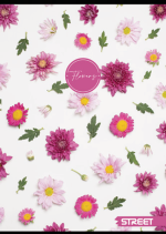Тетрадка Street, А4, квадратчета, 54листа, flowers - Image 3
