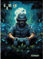 Тетрадка с телчета А5, 60 листа, широки редове, БГ, Gaming - Image 2