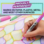 Комплект перманентни маркери Sharpie Glam Pop, F, 34 цвята - Image 3