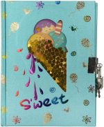 Бележник с катинарче, 13х18см, 80л, Sweets - Image 2