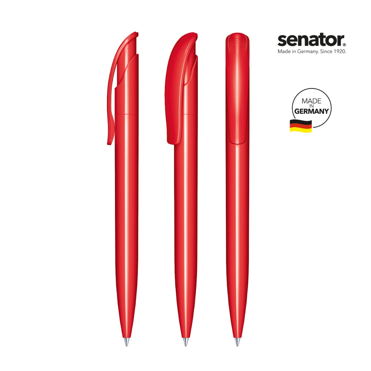 2416-senator-challenger-polished-pms-186-5-p Химикалка Senator Challenger Polished 2416, червен 186 - Image 1