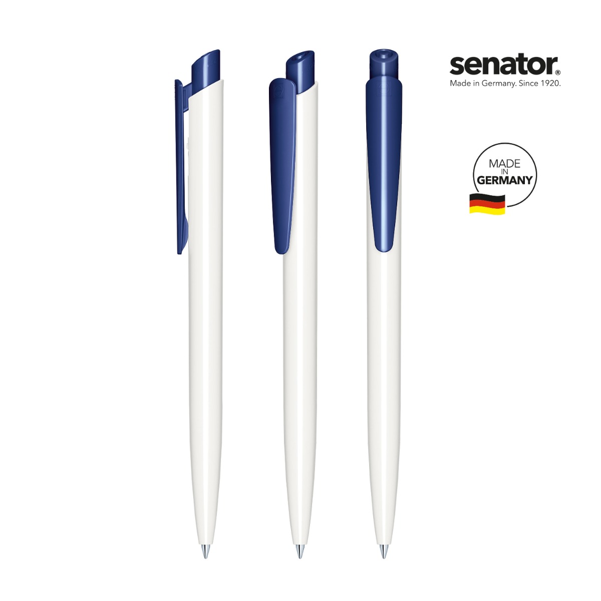 2959-senator-dart-polished-basic-pms-2757-5-p_1 Химикалка Senator Dart Polished 2959, бял/тъмносин 2757 - Image 1