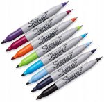 Комплект перманентни маркери Sharpie Twin Tip, 8 цвята, блистер - Image 2