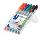 Комплект маркери Staedtler Lumocolor 316 F, 6 цвята - Image 2