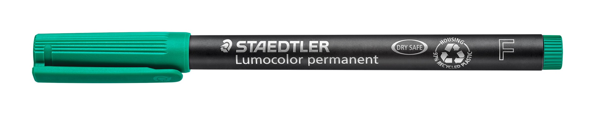 318-5_standard_closed_geschlossen Маркер Staedtler Lumocolor 318 OHP F, зелен - Image 1