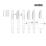 Химикалка Senator Bridge Polished MT 3252, червен 186 - Image 2