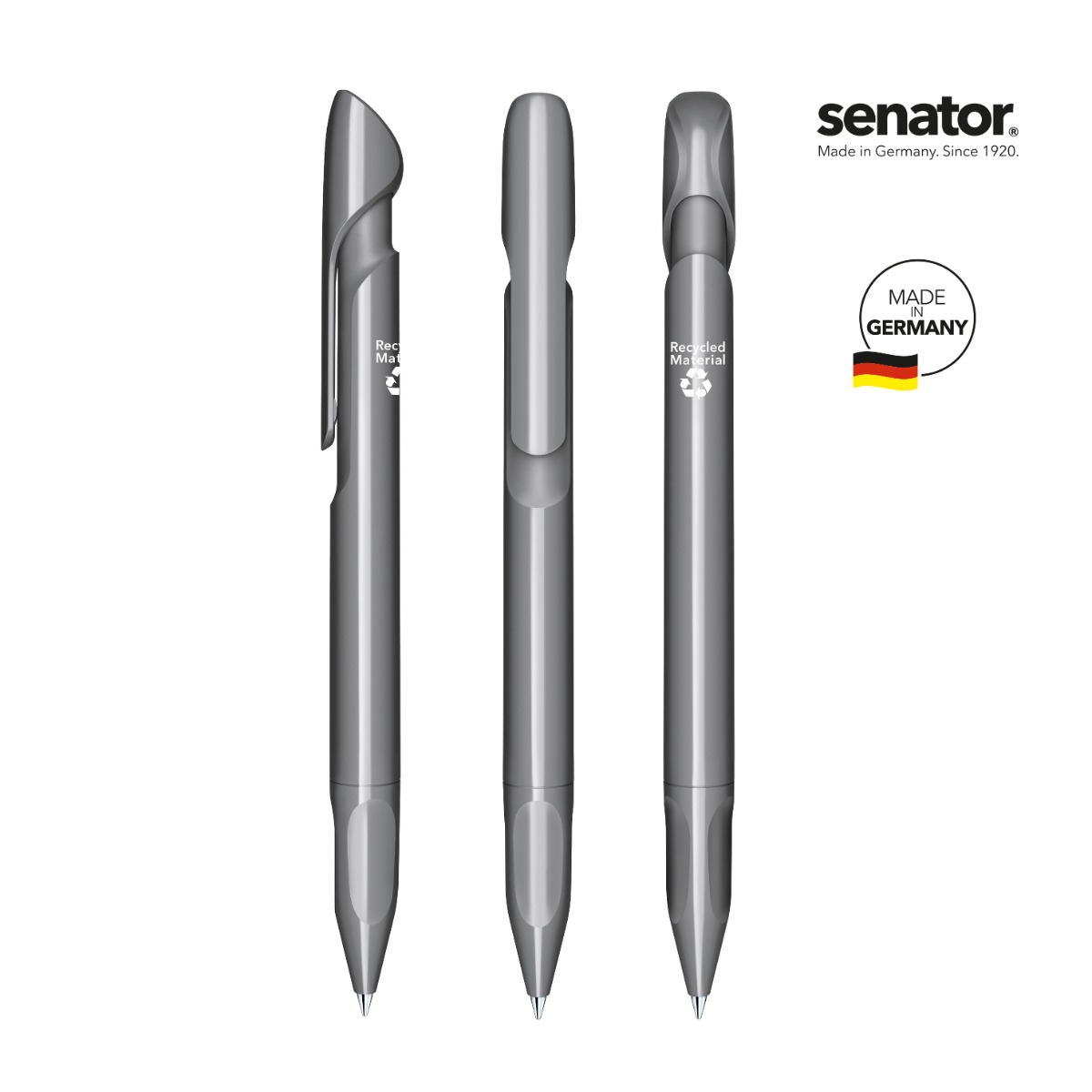 3273-senator-evoxx-polished-recycled-pms-coolgray9-5-p Химикалка Senator Evoxx Polished 3273, сив - Image 1