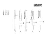 Химикалка Senator Skeye Bio 3290, червен 186 - Image 3