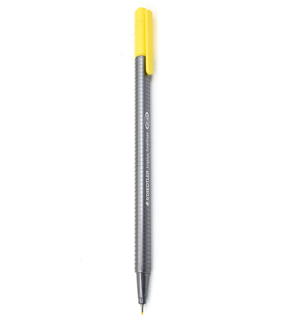 334-10_1 Тънкописец Staedtler Triplus 334, свжълт 10 - Image 1
