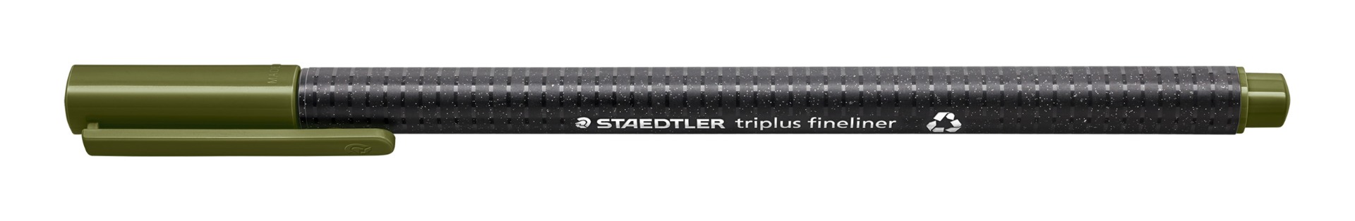 334-57_rezyklat_standard_closed_geschlossen Тънкописец Staedtler Triplus 334, маслин. зелен 57 - Image 1