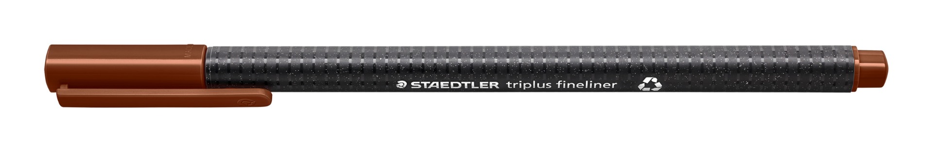 334-76_rezyklat_standard_closed_geschlossen Тънкописец Staedtler Triplus 334, ткафяв 76 - Image 1