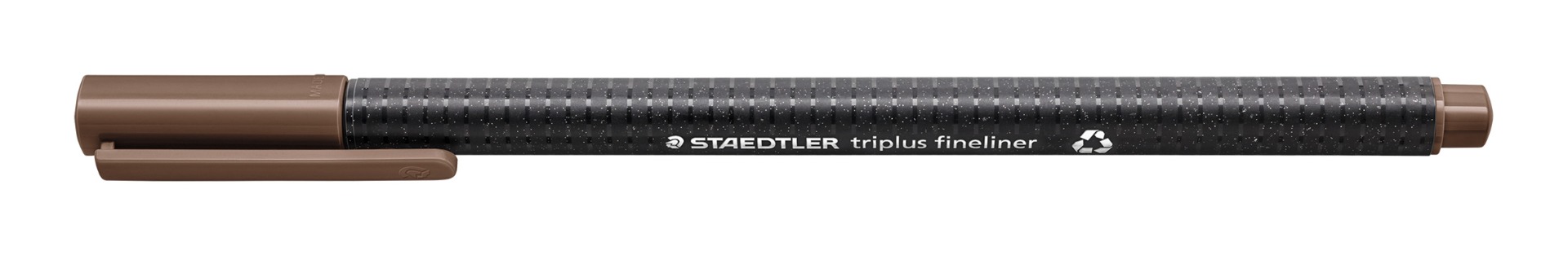 334-77_rezyklat_standard_closed_geschlossen Тънкописец Staedtler Triplus 334, кафяв 77 - Image 1