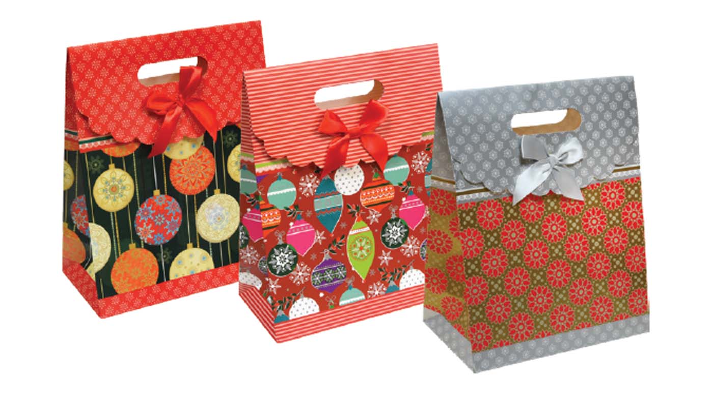 348025_7 Подаръчна торбичка тип чанта XMAS Large, 24,8х31,8х12,7 - Image 1