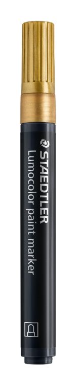 Маркер Staedtler Lumocolor Paint 349, акр, златист - Image 2