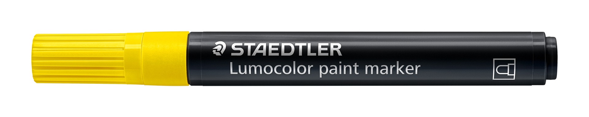 349-1_standard_closed_geschlossen_2 Акрилен маркер Staedtler Lumocolor 349, жълт 1 - Image 1