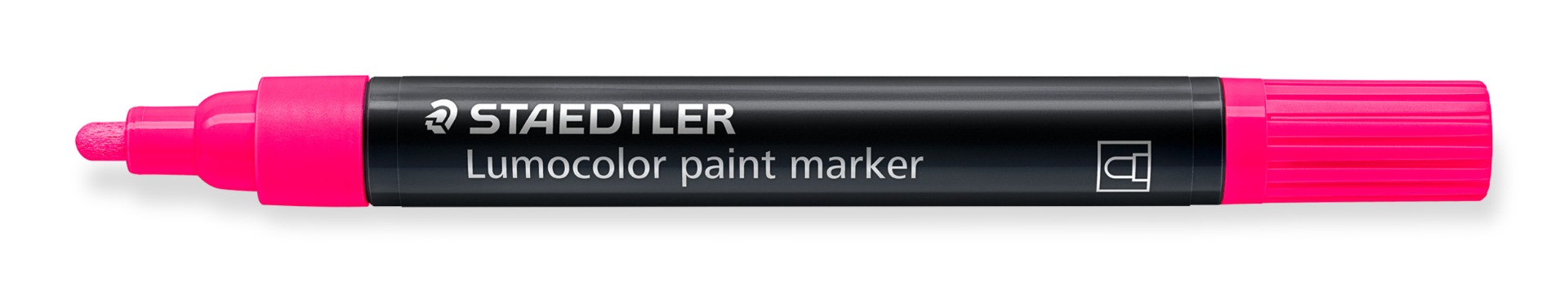 349-221_standard_open_offen Маркер Staedtler Lumocolor Paint 349, акрилен, НЕОНРОЗОВ - Image 1