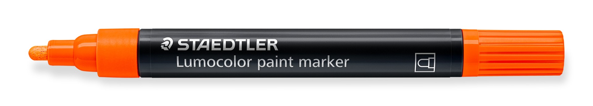 349-401_standard_open_offen Маркер Staedtler Lumocolor Paint 349, акрилен, НЕОНОРАНЖ - Image 1