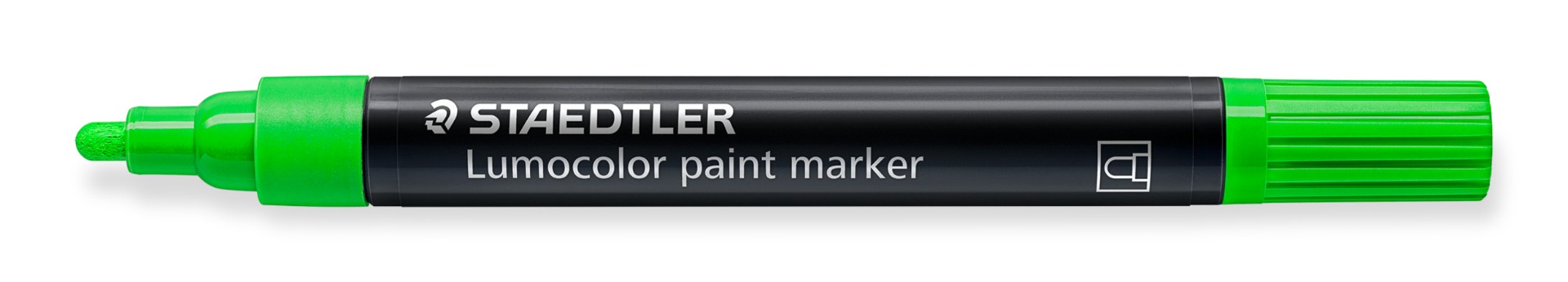 349-501_standard_open_offen Маркер Staedtler Lumocolor Paint 349, акрилен, НЕОНЗЕЛЕН - Image 1
