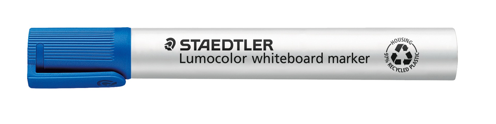 351-3_standard_closed_geschlossen Маркер Staedtler Lumocolor 351 за бяла дъска, объл връх, син - Image 1
