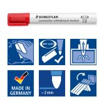 Маркер Staedtler Lumocolor 351 за бяла дъска, объл връх, лилав - Image 3