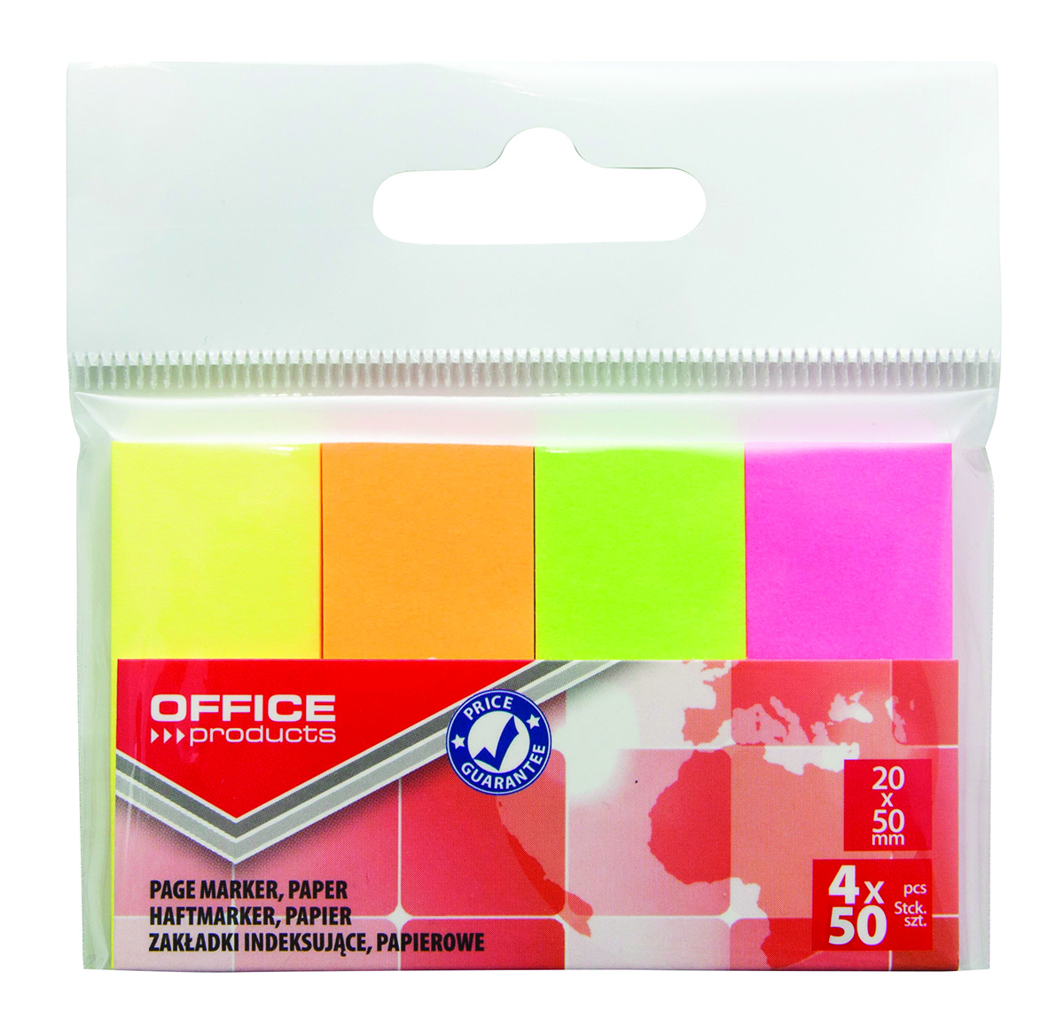 356566_eodqnkgwpelf0axp Самозалепващи листчета OP Page Marker Neon, 4 цвята - Image 1