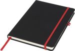 Бележник Noir medium, А5, 96 листа, черен/червен
