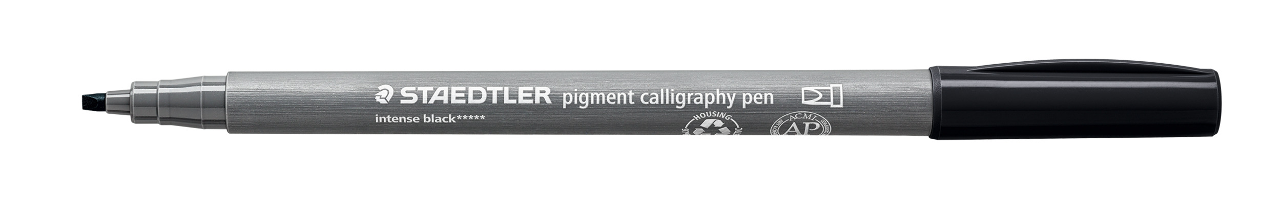 359228_ce0xivrq3bvsxkcx Калиграфски флумастер Staedtler Pigment 375, черен - Image 1