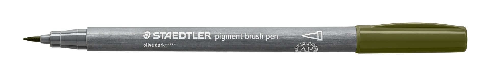 371-579_standard_open_offen Флумастер Staedtler Pigment Brush 371, МАСЛИНЕН - Image 1