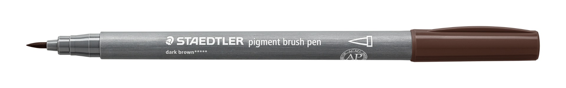 371-78_standard_open_offen Флумастер Staedtler Pigment Brush 371, ТЪМНО КАФЯВ - Image 1