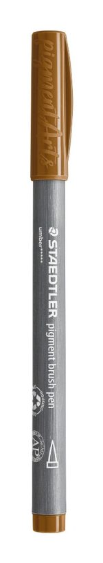 Флумастер Staedtler Pigment Brush 371, свкафяв 790 - Image 2