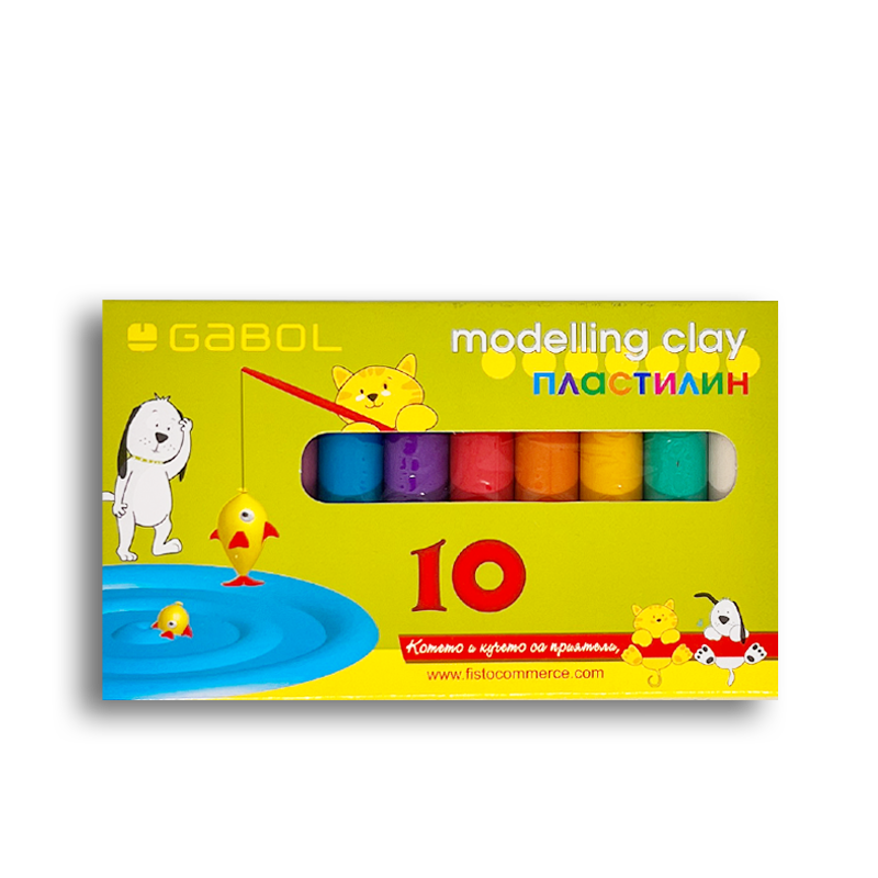 43.png Пластилин Gabol 10 цвята - Image 1