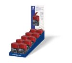 Острилка Staedtler 512 с контейнер, двойна, ЧЕРВЕН - Image 2