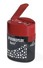 Острилка Staedtler 512 с контейнер, двойна, ЧЕРВЕН - Image 3