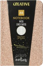 Бележник Creative Glitter, A6, 80л, асорти - Image 2