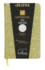 Бележник Creative Glitter, A6, 80л, асорти - Image 5