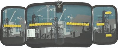 Несесер Street Construction, 1 цип, 2 прегради, 21x4x14cm - Image 2