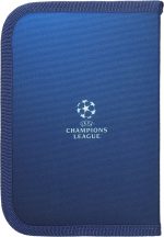 Несесер UEFA 1 цип, 2 прегради, празен, 21x4x14cm, син - Image 2