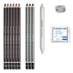Комплект Staedtler Lumograph Charcoal, 12 части - Image 3
